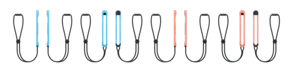 Paire De Manettes Joy-con 2 Gauche Bleu Clair & Droite Rouge Clair – Image 6