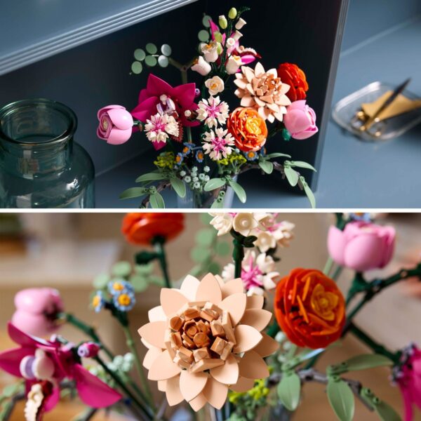 Le joli bouquet de fleurs roses – Image 4