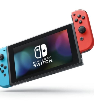 Console Nintendo Switch avec paire de Joy-Con sans fil Rouge et Bleu Neon V3