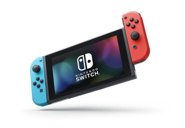 Console Nintendo Switch avec paire de Joy-Con sans fil Rouge et Bleu Neon V3