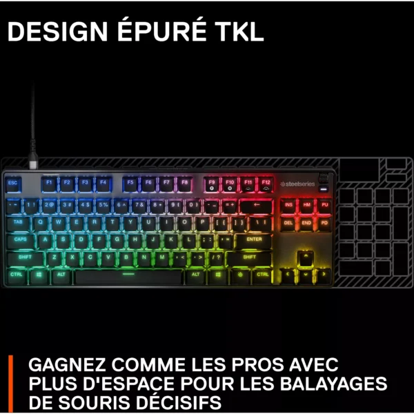 Clavier gamer STEELSERIES Apex 9 TKL – Image 4