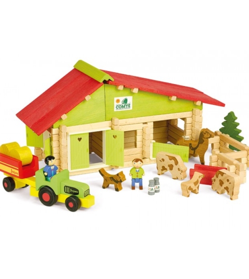 Ferme avec tracteur et animaux - 140 pièces