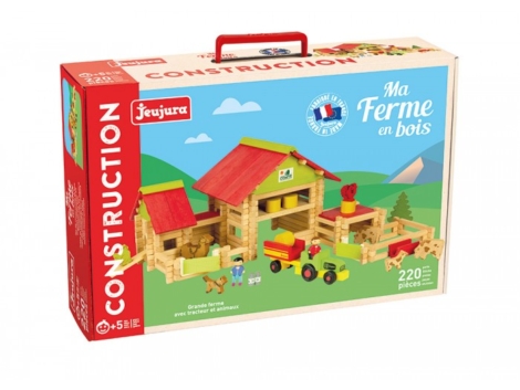 Grande ferme avec tracteur et animaux - 220 pièces