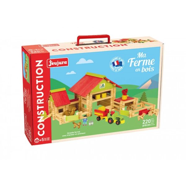 Grande ferme avec tracteur et animaux - 220 pièces