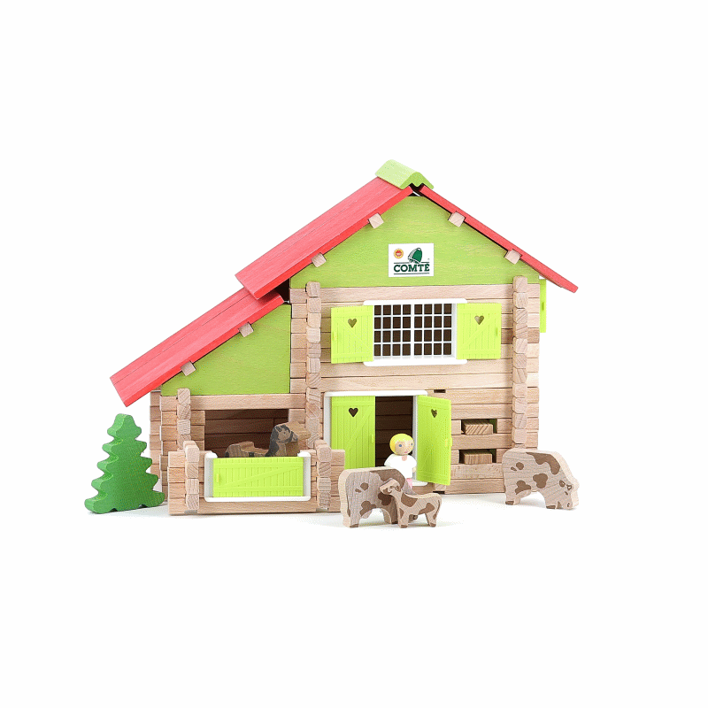 Chalet à comté avec camion et animaux - 180 pièces