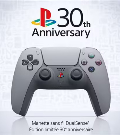 Manette sans fil Sony DualSense PS5 Édition limitée 30e anniversaire