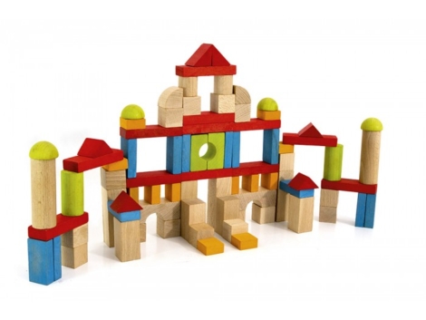 Blocs de construction - 82 pièces en bois