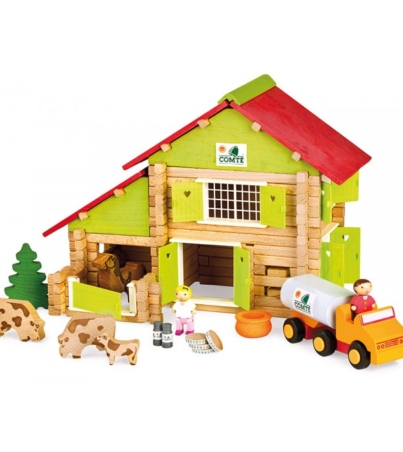 Chalet à comté avec camion et animaux - 180 pièces