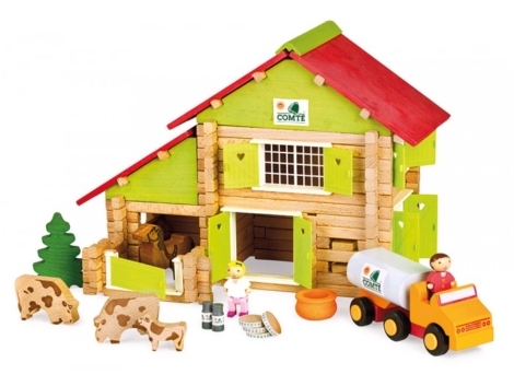 Chalet à comté avec camion et animaux - 180 pièces