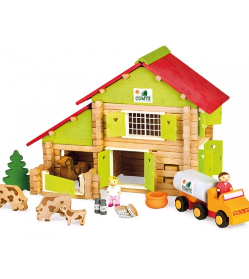 Chalet à comté avec camion et animaux - 180 pièces