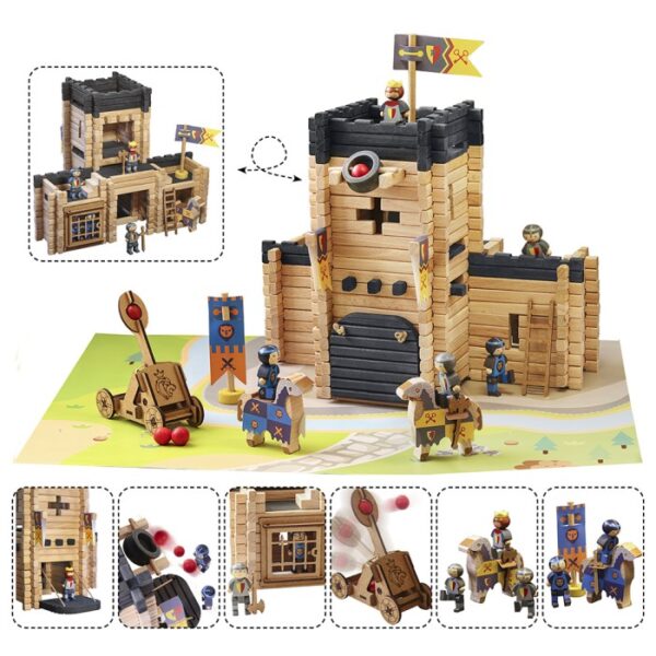 Château fort et catapulte -270 pièces