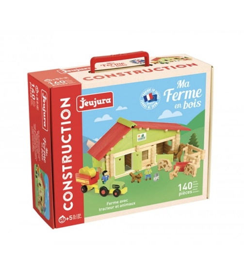 Ferme avec tracteur et animaux - 140 pièces
