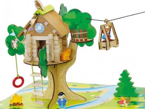 La Cabane Perchée et sa Tyrolienne - 70 pièces