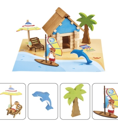 La cabane de plage 55 pièces - Jeujura