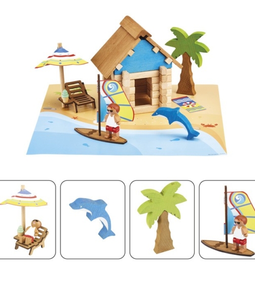 La cabane de plage 55 pièces - Jeujura