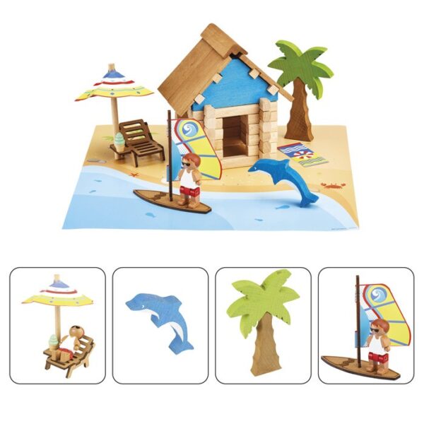 La cabane de plage 55 pièces - Jeujura