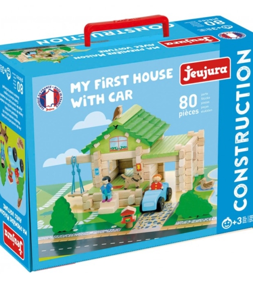 Jeujura Ma première maison avec voiture 80 pièces