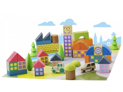 MiniVillage à Construire 40 Pièces Jeujura