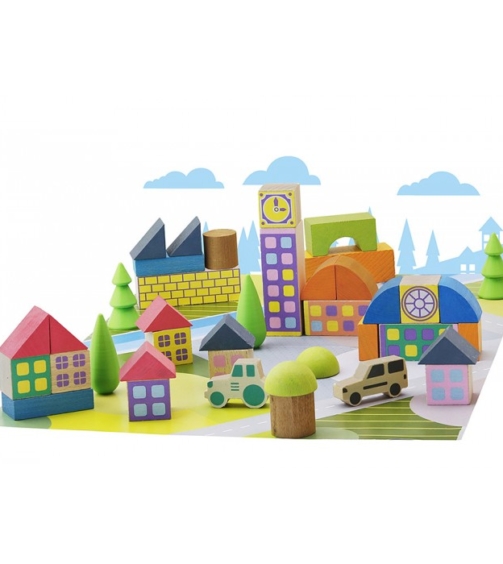 MiniVillage à Construire 40 Pièces Jeujura