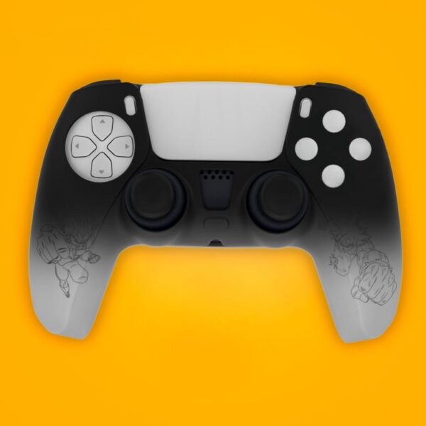 FR-TEC Maneki Tanooki Pack pour Manette PS5 avec Coque Rigide + Autocollant pour Touchpad + Grips - Améliore la Prise en Main et la Sensation Tactile – Image 3